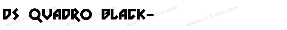 DS Quadro Black字体转换